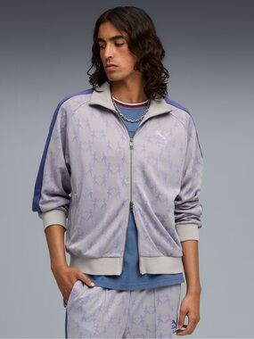 NWT KIDSUPER x PUMA T7 Track Jacket Gray Purple Size Medium